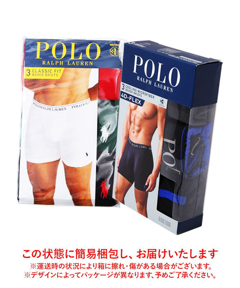 ポロ ラルフローレン POLO RALPH LAUREN 【3枚セット】CLASSIC FIT メンズ ロングボクサーパンツ